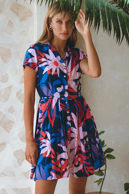 Animal print mini dresses for a bold statement Agnes Shirt Dress