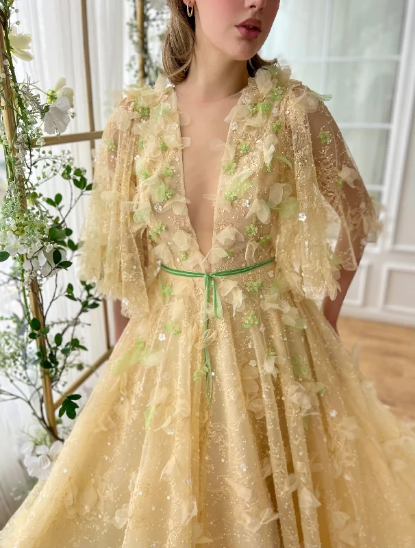 Mini dresses with tiered skirts for added volume Sage Mystique Gown