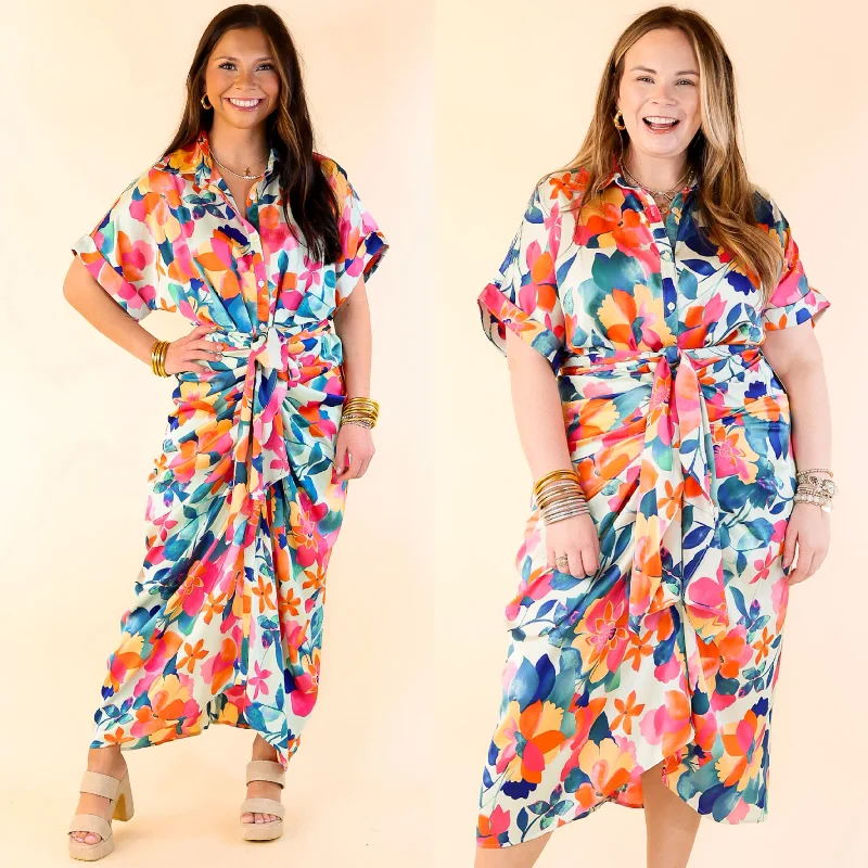 Midi dresses with pleated skirts for a timeless and elegant appeal Beautiful Flora Floral Print Button Up Maxi Dress in Mint Green Midi dresses with pleated skirts for a timeless and elegant appeal Beautiful Flora Floral Print Button Up Maxi Dress in Mint Green