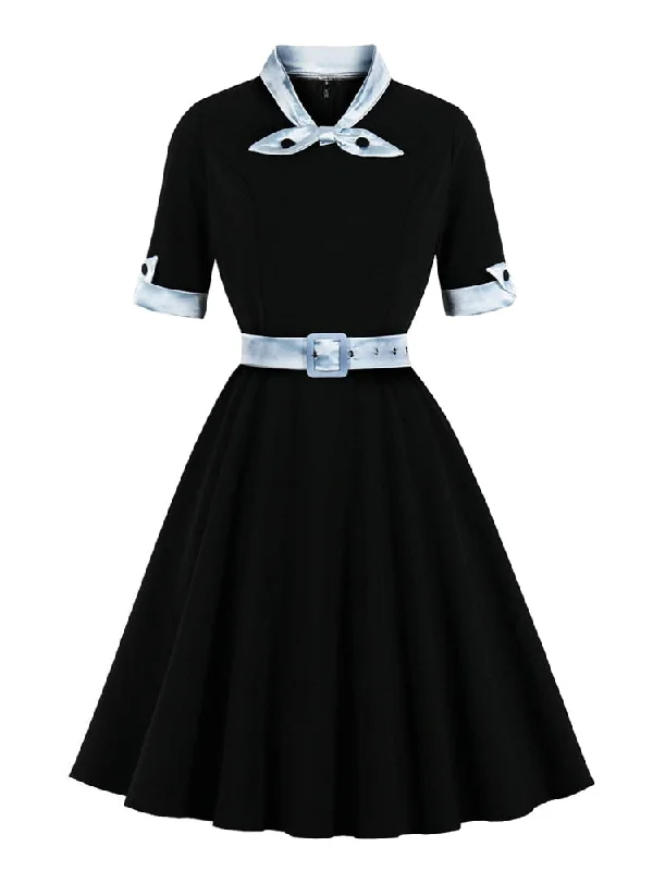 Midi dresses with halter necks for a stylish and comfortable option BerriesJam - 2024 Tonval Green Contrast Bow Neck Belted Dress Midi dresses with halter necks for a stylish and comfortable option BerriesJam - 2024 Tonval Green Contrast Bow Neck Belted Dress