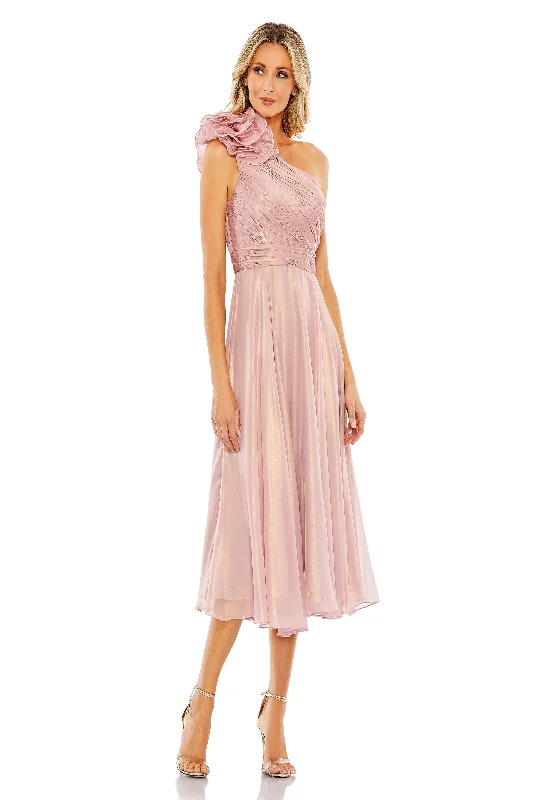 Midi dresses with ruffled hems for a romantic date night Mac Duggal 49661
