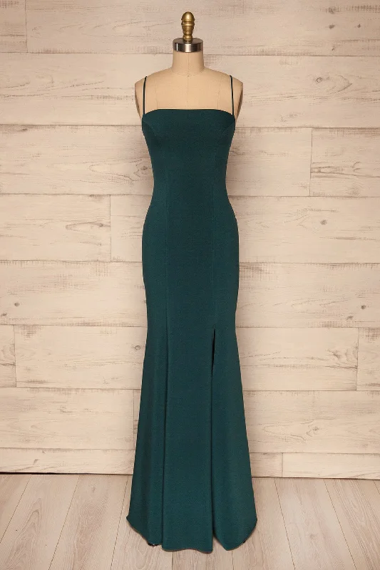 Mini dresses with cut - out details for a trendy look Milena Green | Mermaid Gown