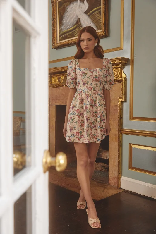 Sequined mini dresses for New Year's Eve Marley Floral Eyelet Mini Dress