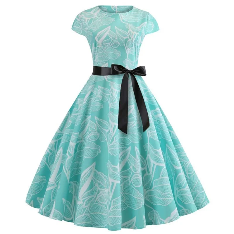 Midi dresses with cotton - blend materials for everyday comfort BerriesJam - Floral Print Retro Vintage Casual Party Dress Midi dresses with cotton - blend materials for everyday comfort BerriesJam - Floral Print Retro Vintage Casual Party Dress
