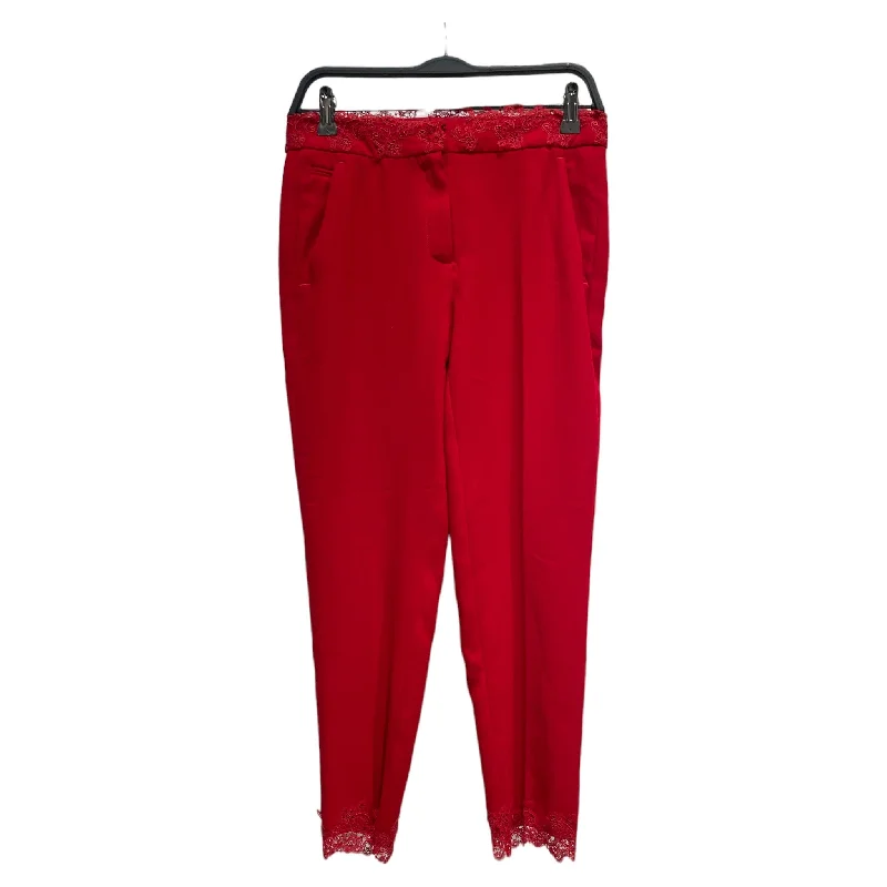 Plus Size Women's Metallic - Finish Joggers for a Stylish LoungeThe Kooples/Bottoms/32/Cotton/RED/RED LACE ACCENTS Plus Size Women's Metallic - Finish Joggers for a Stylish LoungeThe Kooples/Bottoms/32/Cotton/RED/RED LACE ACCENTS