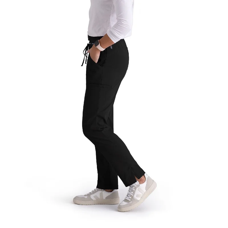 Plus Size Women's Elastic - Waist Culottes in Earth TonesBarco Grey's Anatomy +SpandexStretch GRSP526 Serena Tapered Pant Plus Size Women's Elastic - Waist Culottes in Earth TonesBarco Grey's Anatomy +SpandexStretch GRSP526 Serena Tapered Pant