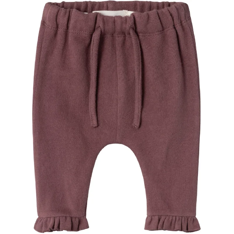 Plus Size Women's Metallic - Finish Joggers for a Stylish LoungeLil'Atelier Rose Brown Thoro Hil Pants Plus Size Women's Metallic - Finish Joggers for a Stylish LoungeLil'Atelier Rose Brown Thoro Hil Pants