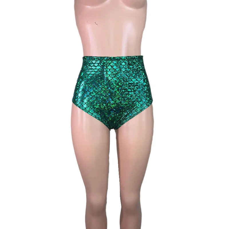 Plus Size Women's Metallic - Finish Joggers for a Stylish LoungeHigh Waist Hot Pants - Green Mermaid Scales Plus Size Women's Metallic - Finish Joggers for a Stylish LoungeHigh Waist Hot Pants - Green Mermaid Scales