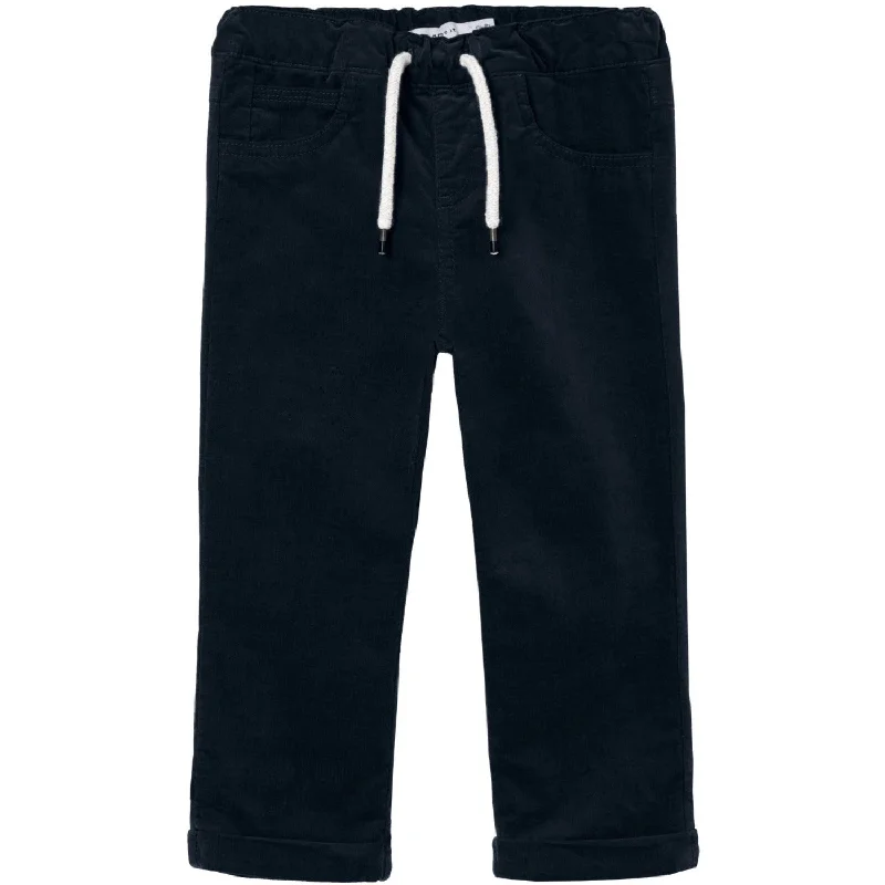 Plus Size Women's Drawstring - Waist Loungewear Pants in Soft FabricsName It Dark Sapphire Ben Regular Corduroy Pants