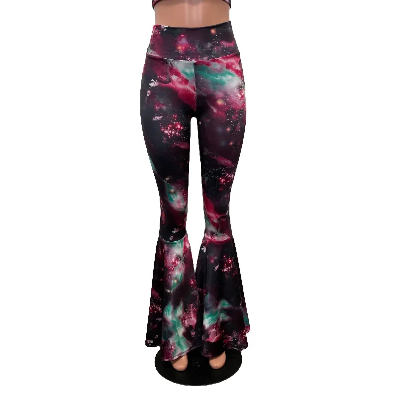 Plus Size Women's Drawstring - Waist Loungewear Pants in Soft FabricsSALE - New Galaxy Spandex Bell Bottom Flares - High Waisted Plus Size Women's Drawstring - Waist Loungewear Pants in Soft FabricsSALE - New Galaxy Spandex Bell Bottom Flares - High Waisted