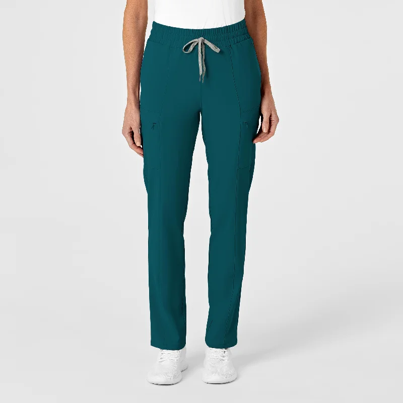 Bell - Bottom Style Women's Denim Pants with Embroidered DetailsRENEW Women's High Waist Slim Leg Scrub Pant - Caribbean Bell - Bottom Style Women's Denim Pants with Embroidered DetailsRENEW Women's High Waist Slim Leg Scrub Pant - Caribbean