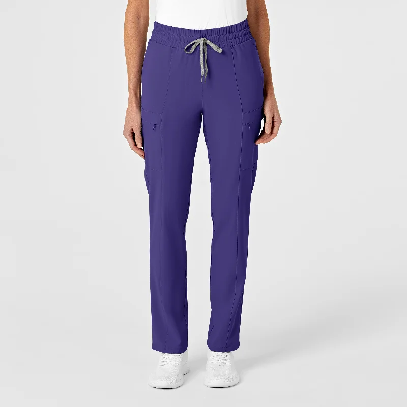 Plus Size Women's Cargo Pants with Multiple Pockets for HikingRENEW Women's High Waist Slim Leg Scrub Pant - Grape Plus Size Women's Cargo Pants with Multiple Pockets for HikingRENEW Women's High Waist Slim Leg Scrub Pant - Grape