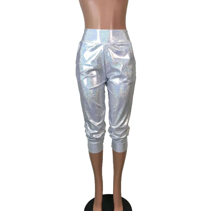 Bootcut Style Women's Stretch Denim Jeans in Dark WashSilver Holographic Joggers w/ Pockets Bootcut Style Women's Stretch Denim Jeans in Dark WashSilver Holographic Joggers w/ Pockets