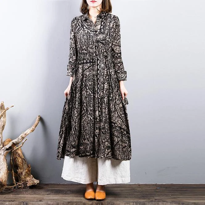 Water - resistant women's trench coats with adjustable cuffs for rainy days2022 prints linen thin coat oversized drawstring outwear women tunic side open Coat Water - resistant women's trench coats with adjustable cuffs for rainy days2022 prints linen thin coat oversized drawstring outwear women tunic side open Coat