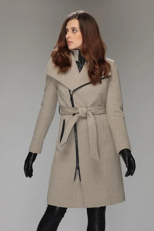 Embroidered women's cotton coats in a bohemian pattern for a unique designAERYN