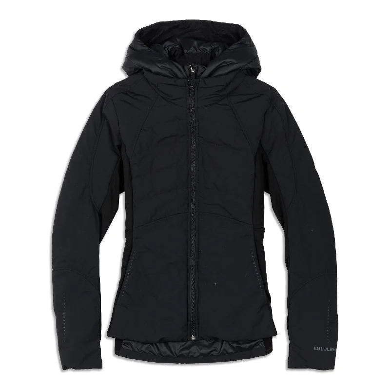 Hooded women's puffer coats in neon colors for high - visibility sportsAnother Mile Jacket Hooded women's puffer coats in neon colors for high - visibility sportsAnother Mile Jacket