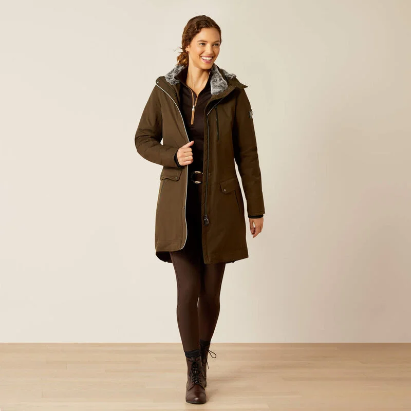 Women's pea coats with brass buttons for a nautical - inspired styleAriat Ladies Tempest Insulated H20 Parka Relic