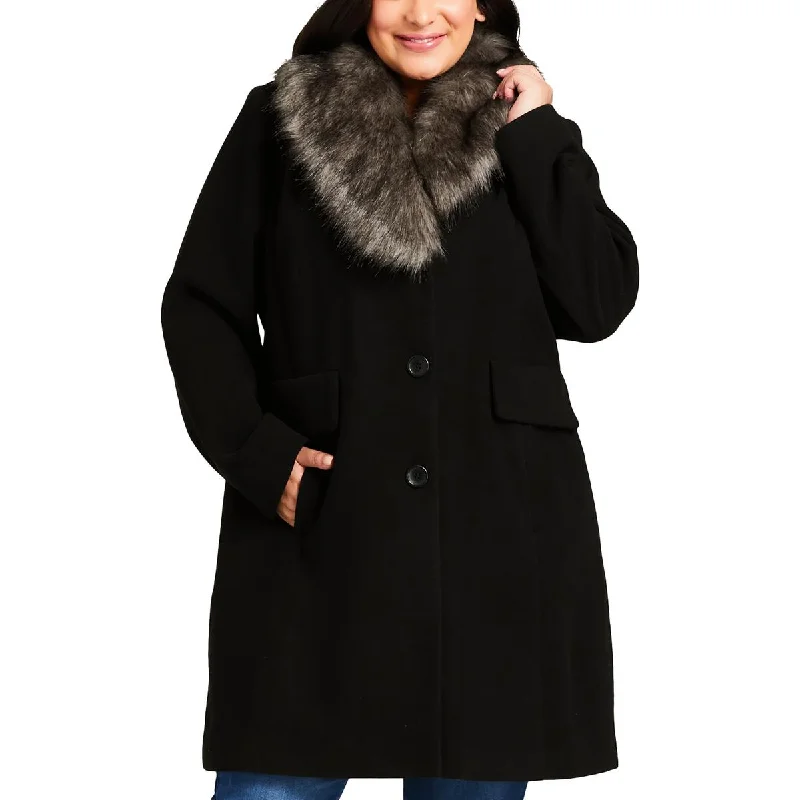 Plus size women's wool blend coats for a warm and stylish winterAvenue Womens Plus Woven Long Sleeves Long Coat Plus size women's wool blend coats for a warm and stylish winterAvenue Womens Plus Woven Long Sleeves Long Coat