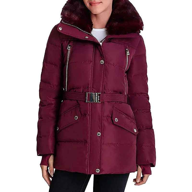 Long women's mac coats in a lightweight fabric for spring showersMichael Kors Women's Mid-length Down coat-Dark Ruby Long women's mac coats in a lightweight fabric for spring showersMichael Kors Women's Mid-length Down coat-Dark Ruby