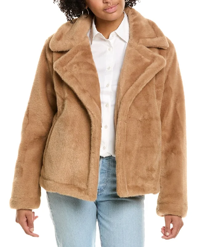 Shearling - lined women's leather coats for ultimate warmth and luxuryFrench Connection Short Jacket Shearling - lined women's leather coats for ultimate warmth and luxuryFrench Connection Short Jacket