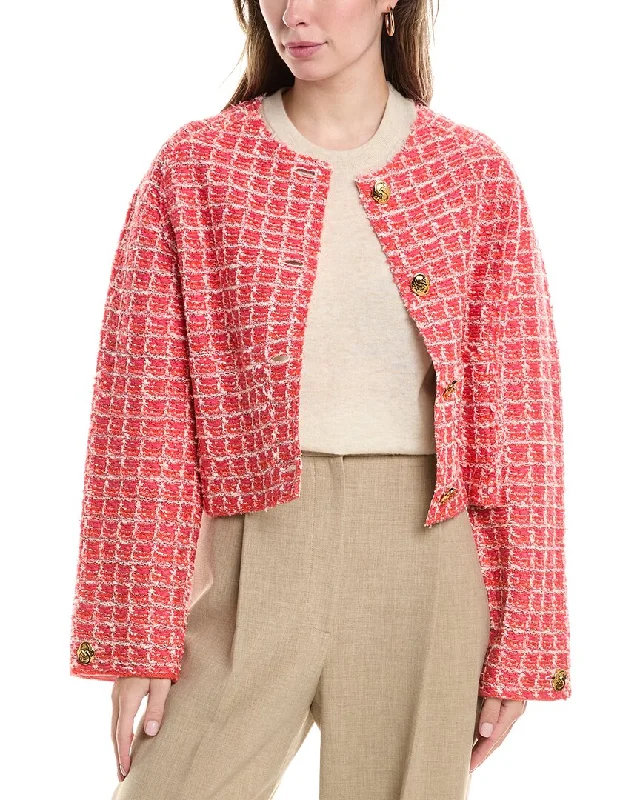 Quilted down women's coats with removable hoods for outdoor activitiesSt. John Tweed Jacket Quilted down women's coats with removable hoods for outdoor activitiesSt. John Tweed Jacket