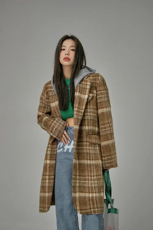Embroidered women's cotton coats in a bohemian pattern for a unique designPlenty Of Competition Checkered Coat Embroidered women's cotton coats in a bohemian pattern for a unique designPlenty Of Competition Checkered Coat