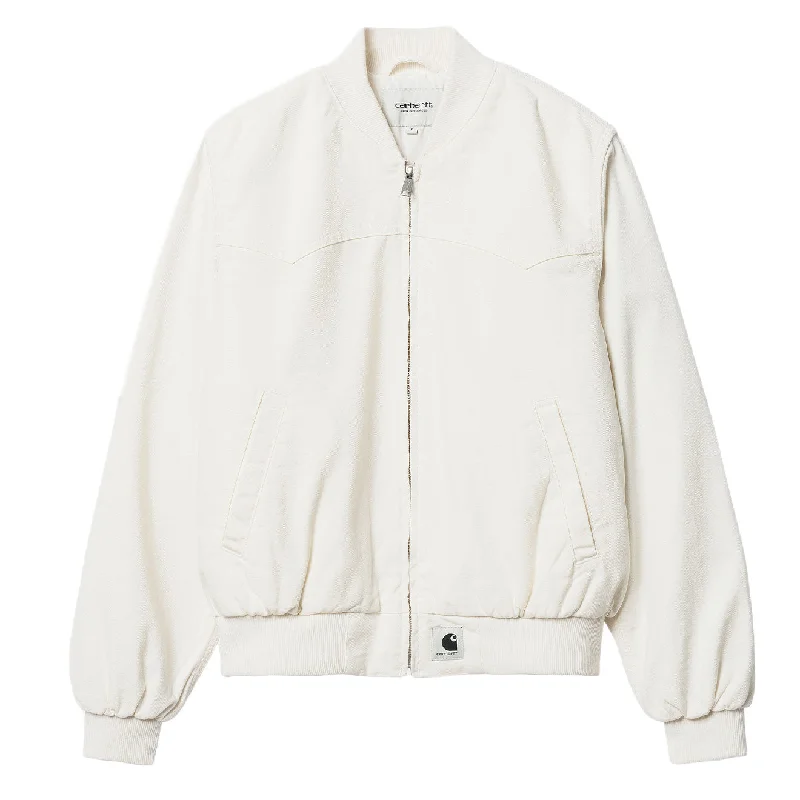 Belted women's cashmere coats in soft pastels for a luxurious feelCarhartt WIP Womens Santa Fe Bomber Wax Rinsed