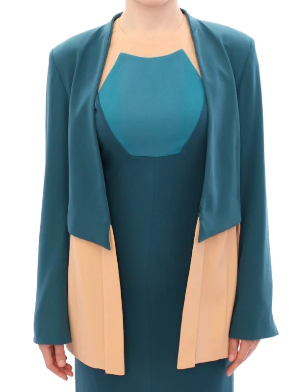 Women's Peplum Blazers in Emerald Green for a Stylish Work AttireCO|TE Chic Transitional Two-Tone Blazer Women's Peplum Blazers in Emerald Green for a Stylish Work AttireCO|TE Chic Transitional Two-Tone Blazer