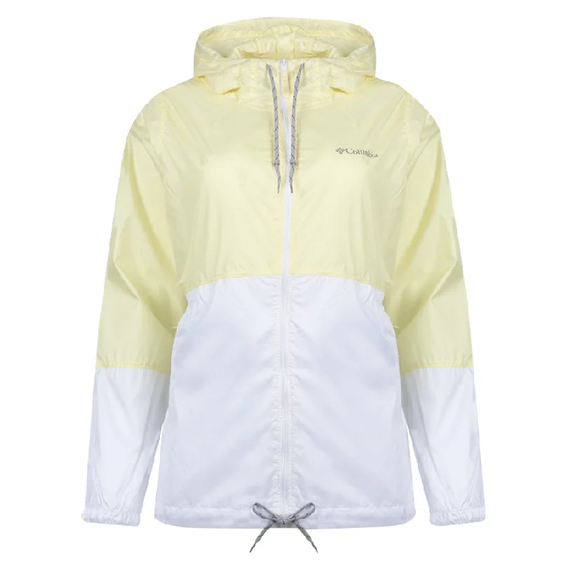 Petite women's wool blend coats with a tailored fit for a flattering silhouetteColumbia Womens Flash Forward Windbreaker Jacket Endive / White