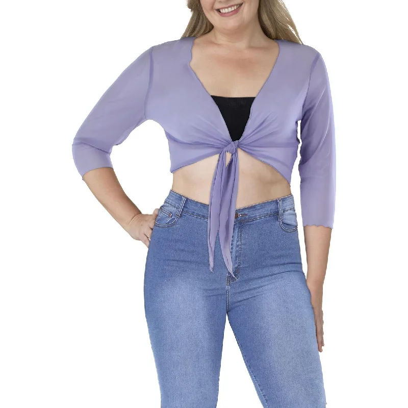 Plus Size Women's Embroidered Blazers in Floral Patterns for a Feminine TouchConnected Apparel Womens Petites Open Front Drapey Bolero Plus Size Women's Embroidered Blazers in Floral Patterns for a Feminine TouchConnected Apparel Womens Petites Open Front Drapey Bolero