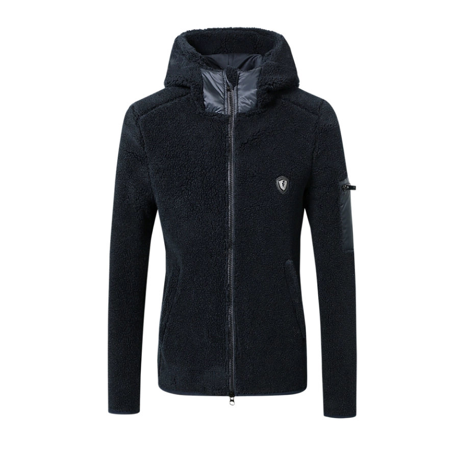 Water - resistant women's trench coats with adjustable cuffs for rainy daysCovalliero Ladies Hoody Jacket Dark Navy Water - resistant women's trench coats with adjustable cuffs for rainy daysCovalliero Ladies Hoody Jacket Dark Navy