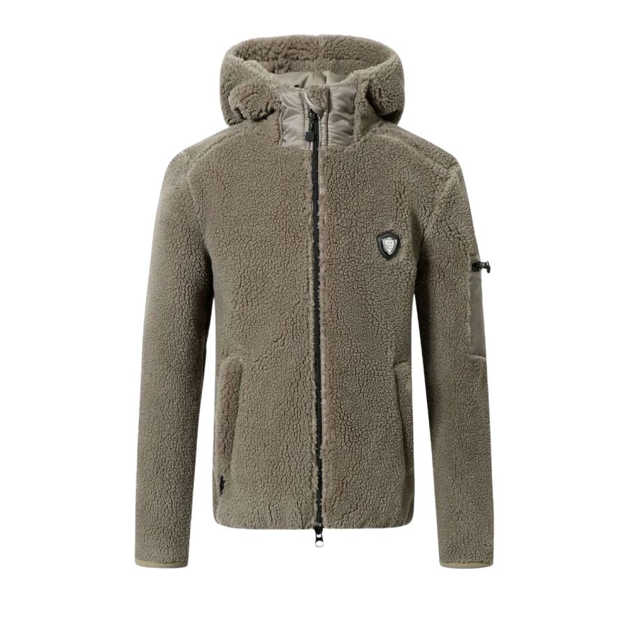 Quilted down women's coats with removable hoods for outdoor activitiesCovalliero Ladies Hoody Jacket Taupe Quilted down women's coats with removable hoods for outdoor activitiesCovalliero Ladies Hoody Jacket Taupe