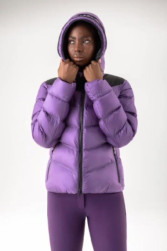 Oversized women's wool coats in a monochromatic look for a trendy outfitEquiline Ladies Bomber Jacket Caiety Jacket Purple Oversized women's wool coats in a monochromatic look for a trendy outfitEquiline Ladies Bomber Jacket Caiety Jacket Purple