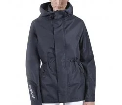 Water - resistant women's trench coats with adjustable cuffs for rainy daysEquiline Unisex Waterproof Raincoat Revek Navy Water - resistant women's trench coats with adjustable cuffs for rainy daysEquiline Unisex Waterproof Raincoat Revek Navy