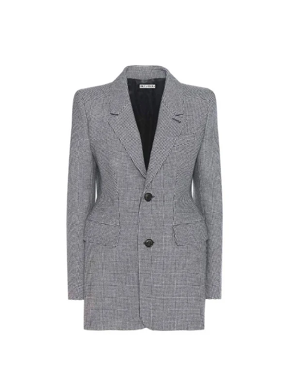 Plus Size Women's Double - Breasted Wool Blazers for Winter Office WearGray Tailored Plaid Blazer Dress Plus Size Women's Double - Breasted Wool Blazers for Winter Office WearGray Tailored Plaid Blazer Dress