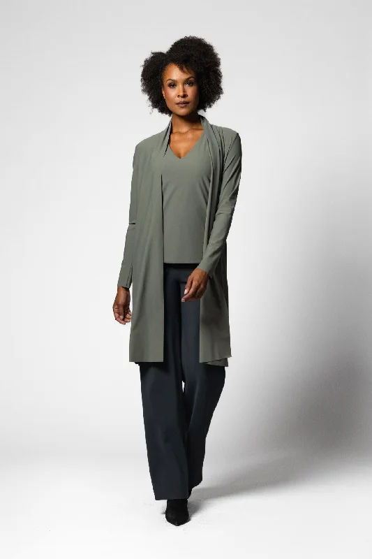 Women's cropped leather coats with silver studs for an edgy lookGreta 2 Coat - Mud