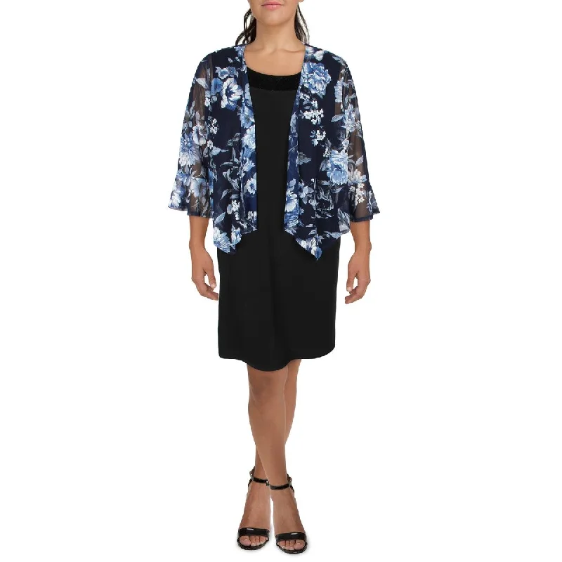 Plus Size Women's Ruffled Blazers in Pink for a Girly and Fashionable LookJessica Howard Womens Plus Mesh Floral Bolero Plus Size Women's Ruffled Blazers in Pink for a Girly and Fashionable LookJessica Howard Womens Plus Mesh Floral Bolero