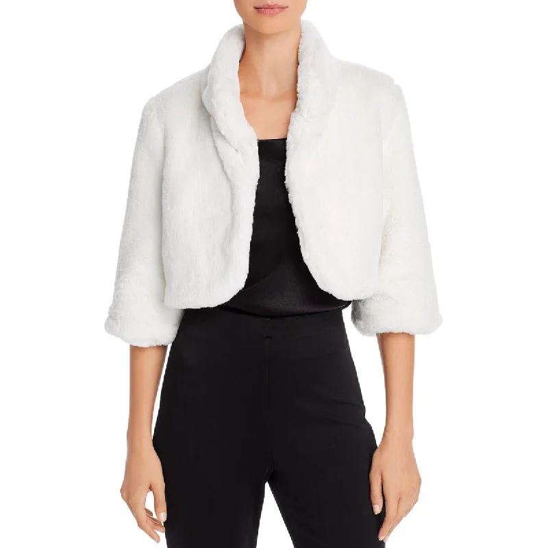 Women's Slim - Fit Blazers in Charcoal Gray for a Professional AppearanceLaundry by Shelli Segal Women's Short Faux Fur Open Front Shrug Women's Slim - Fit Blazers in Charcoal Gray for a Professional AppearanceLaundry by Shelli Segal Women's Short Faux Fur Open Front Shrug
