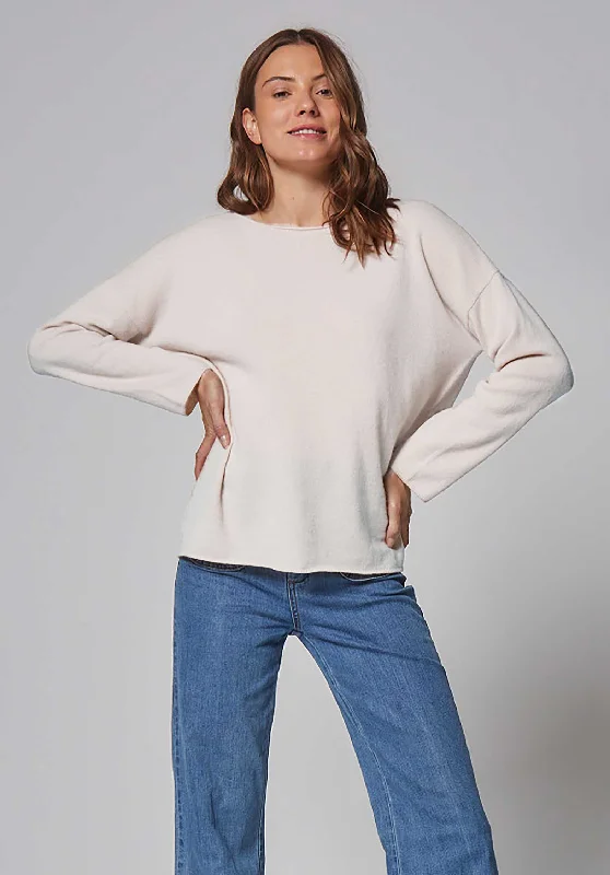 cropped women cardigan to pair with high - waisted jeansCashmere Pull K011-fpu325 Milk cropped women cardigan to pair with high - waisted jeansCashmere Pull K011-fpu325 Milk