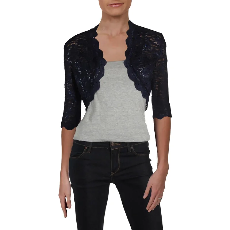 Plus Size Women's Faux Fur - Trimmed Blazers in Black for a Luxurious LookR&M Richards Womens Lace Crop Bolero Plus Size Women's Faux Fur - Trimmed Blazers in Black for a Luxurious LookR&M Richards Womens Lace Crop Bolero