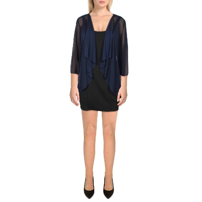 Plus Size Women's Embroidered Blazers in Floral Patterns for a Feminine TouchR&M Richards Womens Mesh Sheer Bolero Plus Size Women's Embroidered Blazers in Floral Patterns for a Feminine TouchR&M Richards Womens Mesh Sheer Bolero