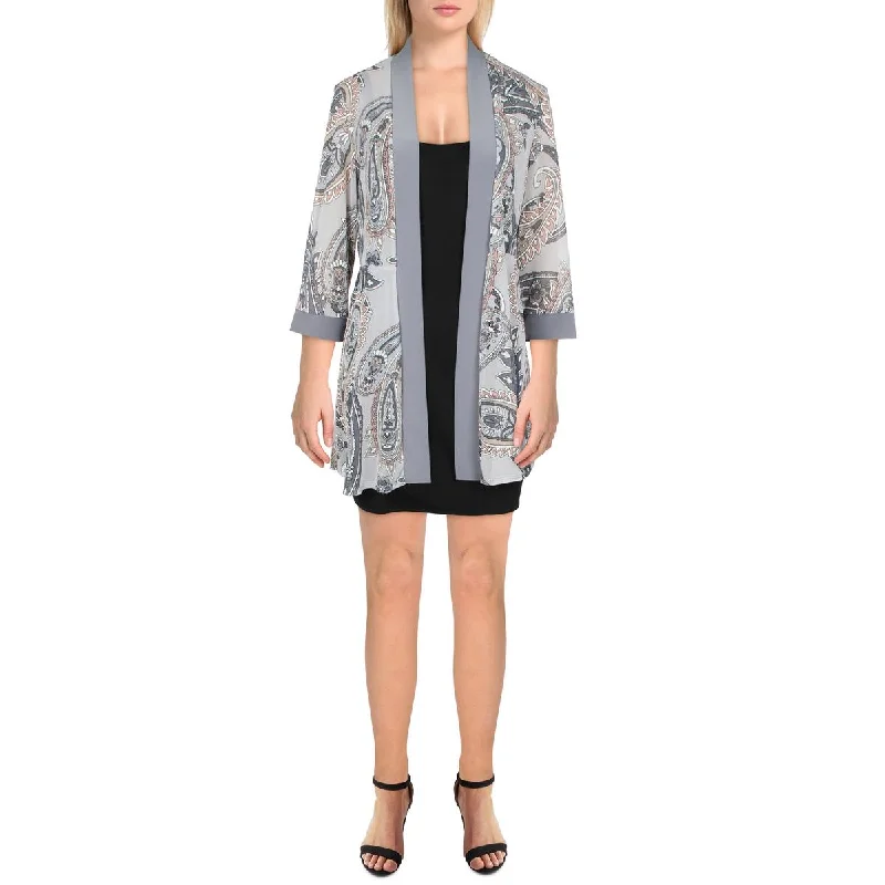 Women's Belted Blazers in Camel Color for a Sophisticated OutfitR&M Richards Womens Petites Mesh Printed Duster Blazer Women's Belted Blazers in Camel Color for a Sophisticated OutfitR&M Richards Womens Petites Mesh Printed Duster Blazer