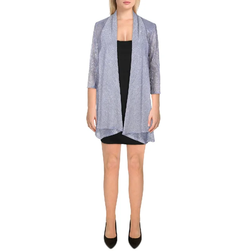 Single - Breasted Women's Corduroy Blazers in Mustard Yellow for an Autumn VibeR&M Richards Womens Petites Metallic Drapey Duster Blazer Single - Breasted Women's Corduroy Blazers in Mustard Yellow for an Autumn VibeR&M Richards Womens Petites Metallic Drapey Duster Blazer