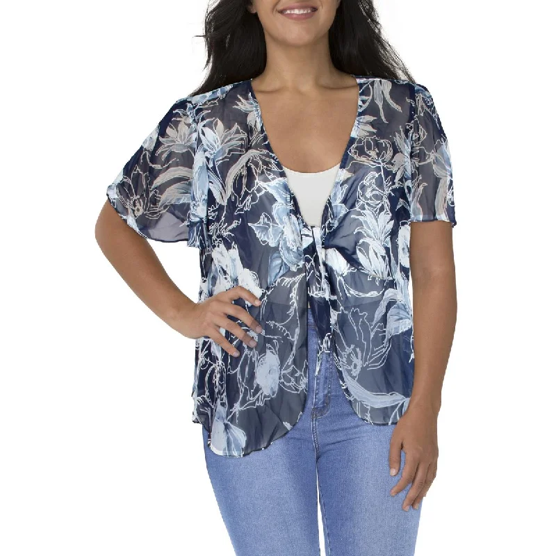 Plus Size Women's Sequin - Embellished Blazers in Silver for a Glamorous PartyR&M Richards Womens Plus Chiffon Floral Bolero Plus Size Women's Sequin - Embellished Blazers in Silver for a Glamorous PartyR&M Richards Womens Plus Chiffon Floral Bolero