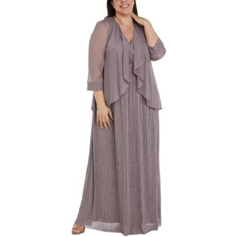 Plus Size Women's Ruffled Blazers in Pink for a Girly and Fashionable LookR&M Richards Womens Plus Mesh Glitter Duster Blazer Plus Size Women's Ruffled Blazers in Pink for a Girly and Fashionable LookR&M Richards Womens Plus Mesh Glitter Duster Blazer