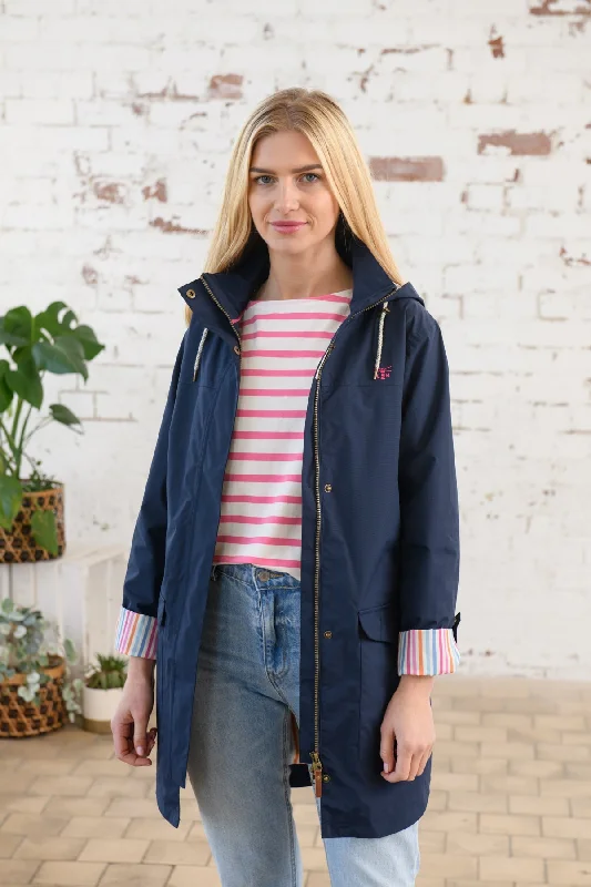 Women's waterproof parka coats with multiple pockets for practicalityRebecca Jacket - Navy