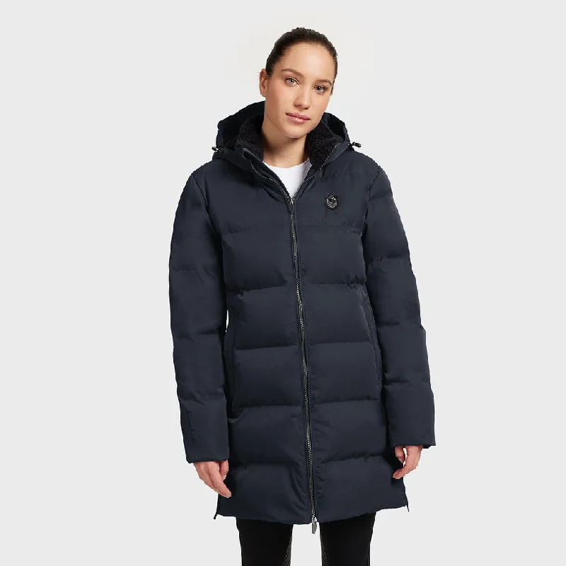 Women's cropped leather coats with silver studs for an edgy lookSamshield Ladies Winter Parka Melia Navy Women's cropped leather coats with silver studs for an edgy lookSamshield Ladies Winter Parka Melia Navy