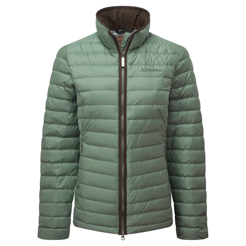 Quilted down women's coats with removable hoods for outdoor activitiesSchoffel Hambleton Down Ladies Jacket - Laurel Quilted down women's coats with removable hoods for outdoor activitiesSchoffel Hambleton Down Ladies Jacket - Laurel