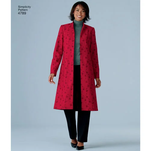 Embroidered women's cotton coats in a bohemian pattern for a unique designSimplicity Smart and Casual Wear S4789 Embroidered women's cotton coats in a bohemian pattern for a unique designSimplicity Smart and Casual Wear S4789