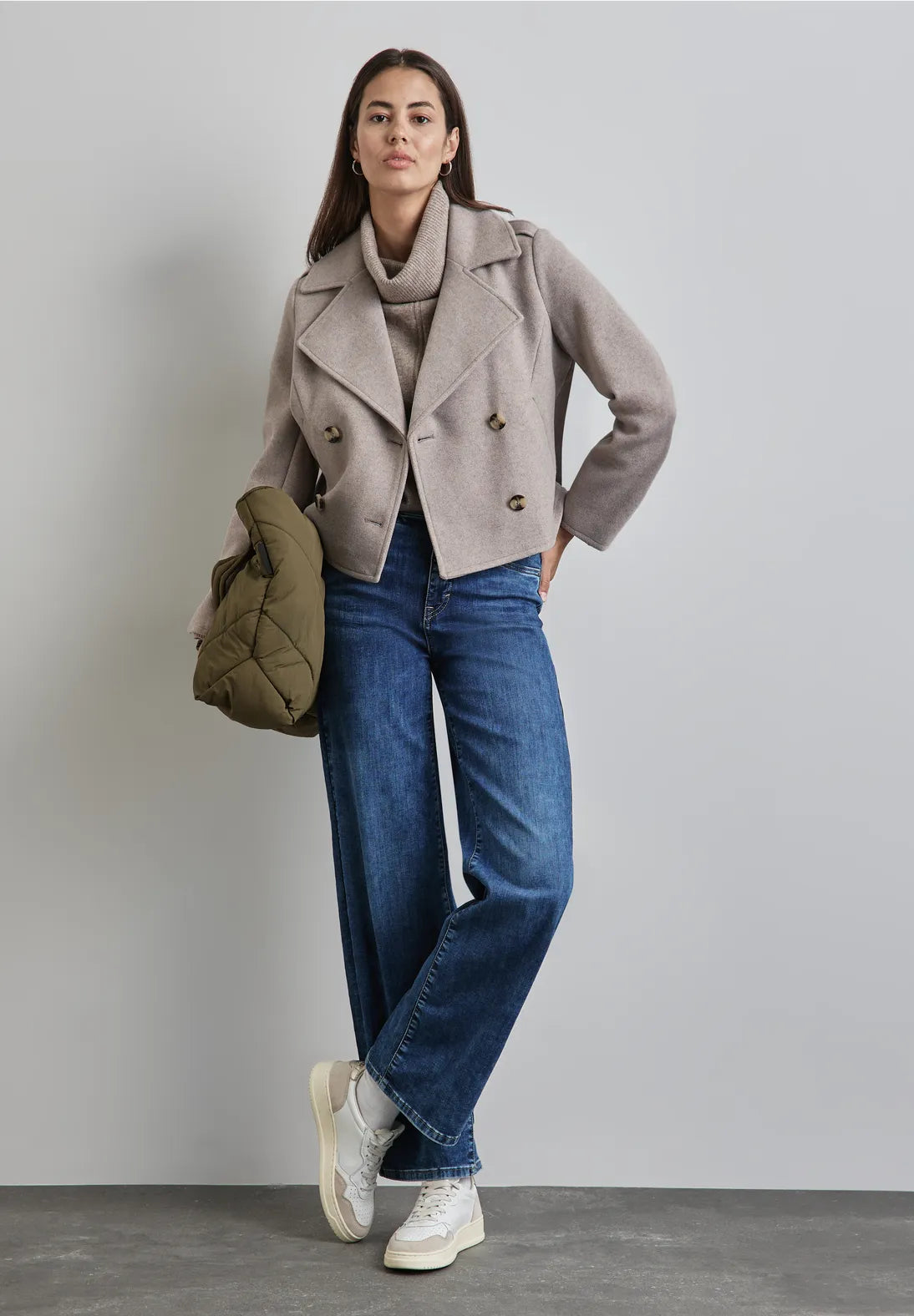 Petite women's wool blend coats with a tailored fit for a flattering silhouetteStreet One Short Military style Jacket. Mocha Petite women's wool blend coats with a tailored fit for a flattering silhouetteStreet One Short Military style Jacket. Mocha